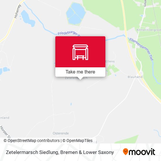 Zetelermarsch Siedlung map