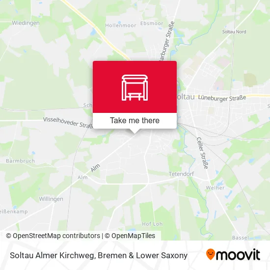 Карта Soltau Almer Kirchweg