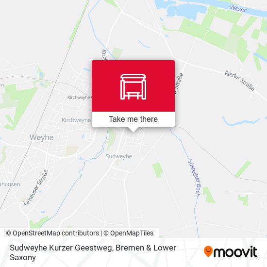 Sudweyhe Kurzer Geestweg map