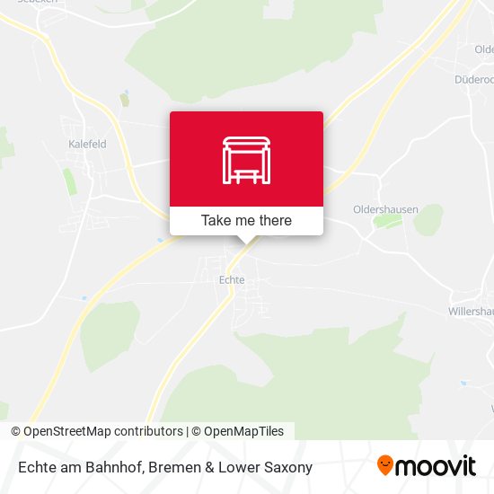 Echte am Bahnhof map