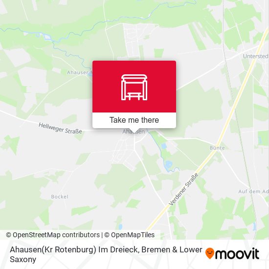 Ahausen(Kr Rotenburg) Im Dreieck map