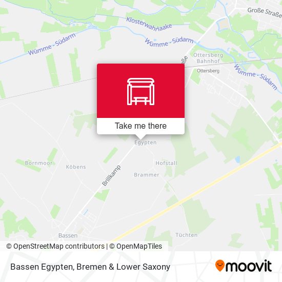 Bassen Egypten map