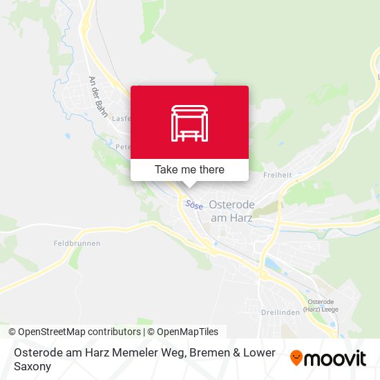 Osterode am Harz Memeler Weg map