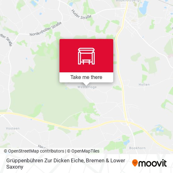 Grüppenbühren Zur Dicken Eiche map