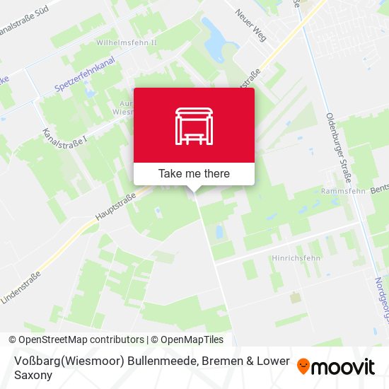Voßbarg(Wiesmoor) Bullenmeede map