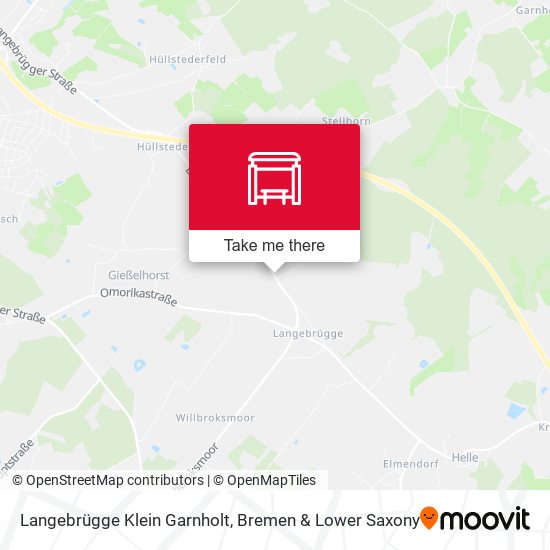 Langebrügge Klein Garnholt map