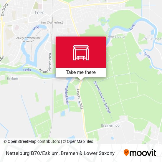Nettelburg B70/Esklum map