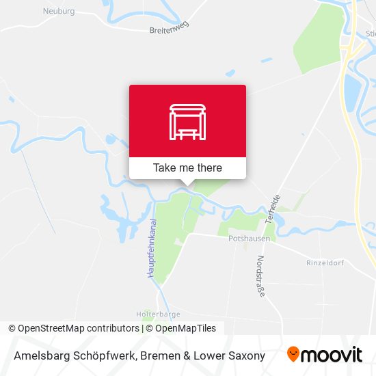 Amelsbarg Schöpfwerk map