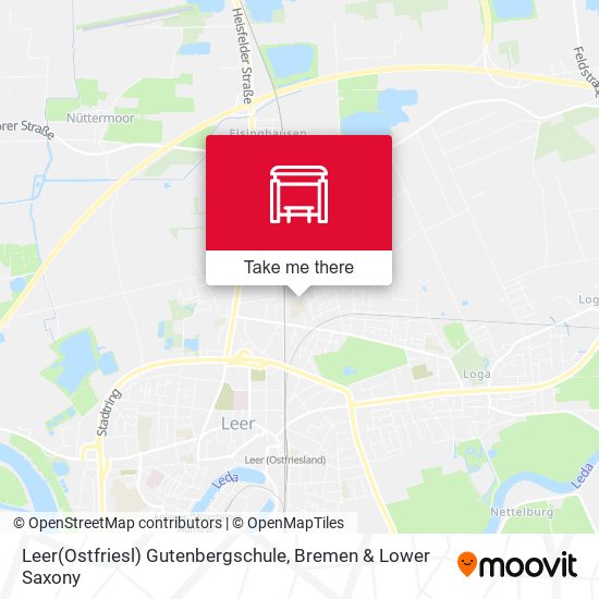 Leer(Ostfriesl) Gutenbergschule map