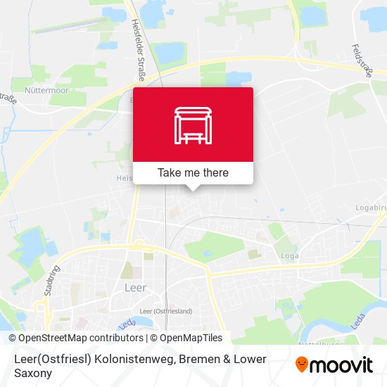 Leer(Ostfriesl) Kolonistenweg map