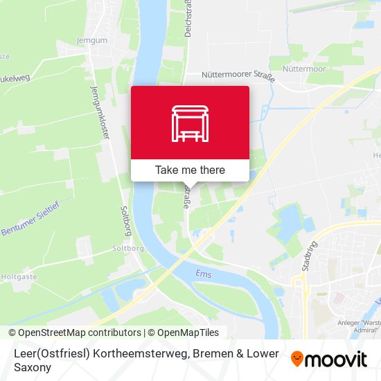 Leer(Ostfriesl) Kortheemsterweg map