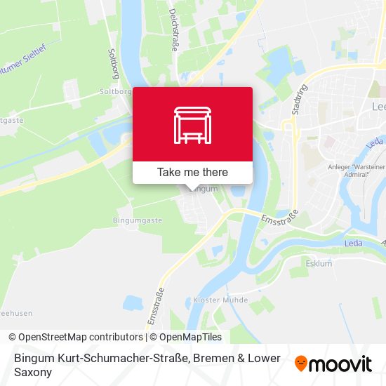Bingum Kurt-Schumacher-Straße map