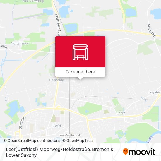 Leer(Ostfriesl) Moorweg / Heidestraße map
