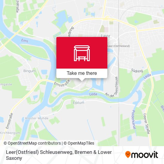 Leer(Ostfriesl) Schleusenweg map