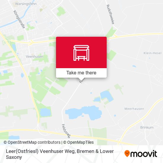 Leer(Ostfriesl) Veenhuser Weg map