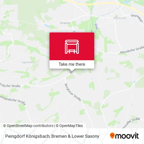 Peingdorf Königsbach map