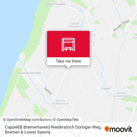 Cappel(B Bremerhaven)-Niederstrich Düringer Weg map