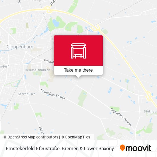 Emstekerfeld Efeustraße map