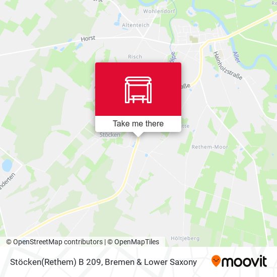 Stöcken(Rethem) B 209 map