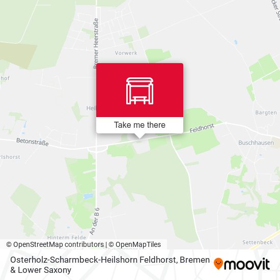 Osterholz-Scharmbeck-Heilshorn Feldhorst map