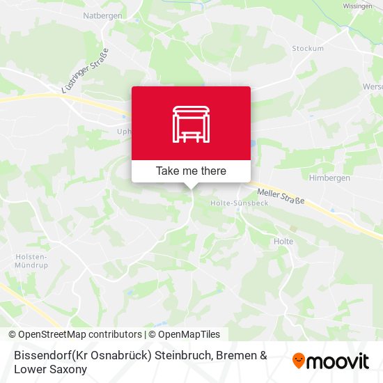 Bissendorf(Kr Osnabrück) Steinbruch map