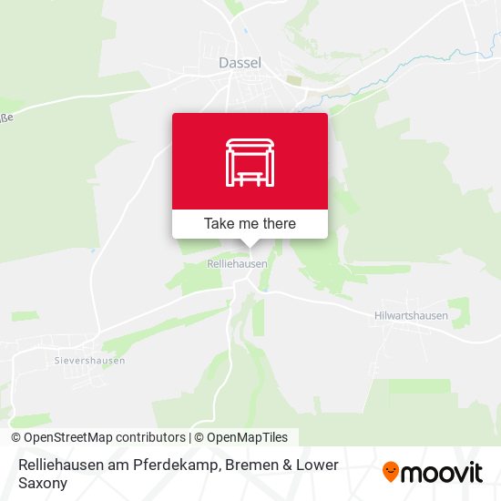 Relliehausen am Pferdekamp map