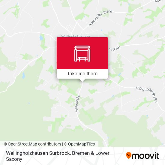 Wellingholzhausen Surbrock map