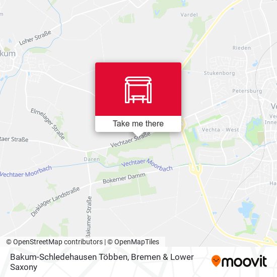 Bakum-Schledehausen Többen map