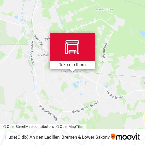 Hude(Oldb) An den Ladillen map