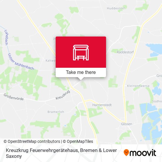 Kreuzkrug Feuerwehrgerätehaus map