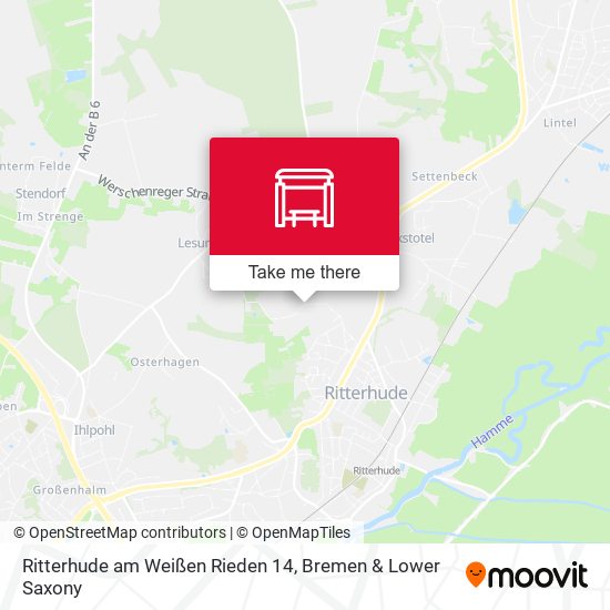 Ritterhude am Weißen Rieden 14 map