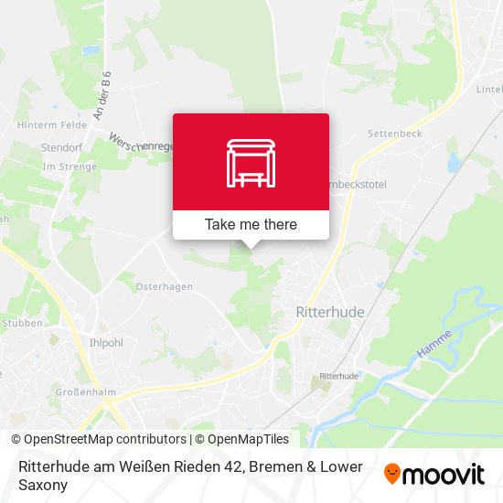 Ritterhude am Weißen Rieden 42 map