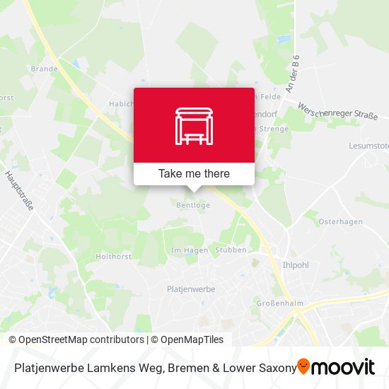 Platjenwerbe Lamkens Weg map