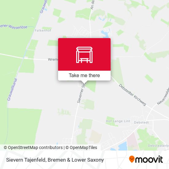 Sievern Tajenfeld map