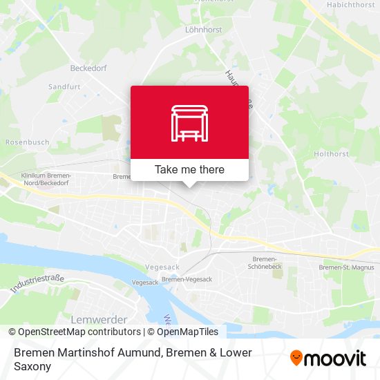 Bremen Martinshof Aumund map