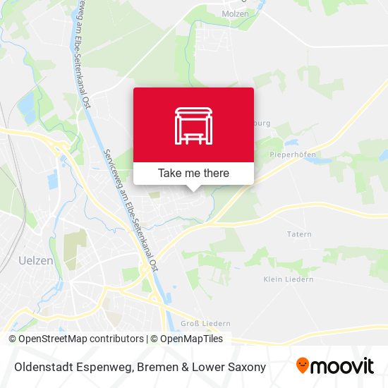 Oldenstadt Espenweg map