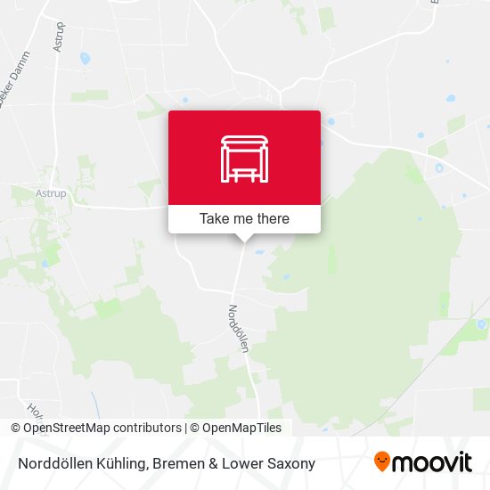 Norddöllen Kühling map