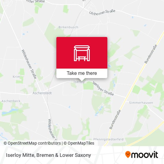Iserloy Mitte map