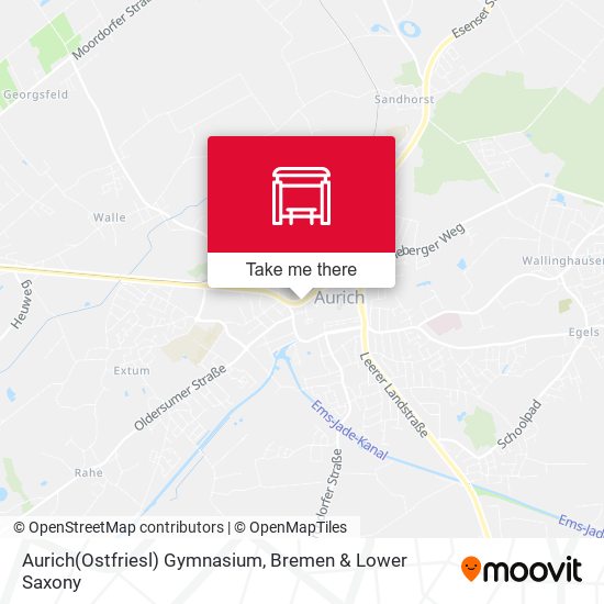 Aurich(Ostfriesl) Gymnasium map