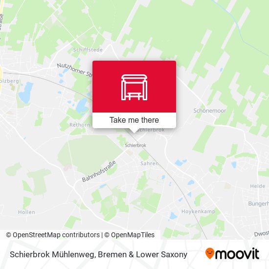 Schierbrok Mühlenweg map