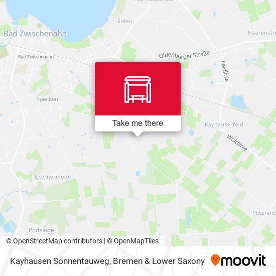 Kayhausen Sonnentauweg map