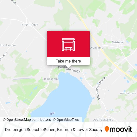Dreibergen Seeschlößchen map