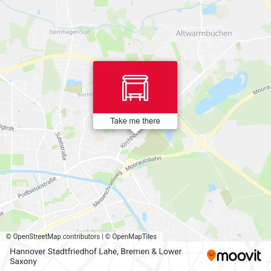 Карта Hannover Stadtfriedhof Lahe