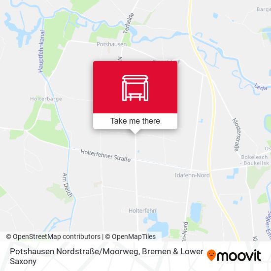 Potshausen Nordstraße/Moorweg map