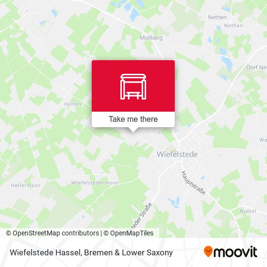 Wiefelstede Hassel map