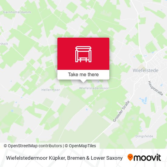 Wiefelstedermoor Küpker map