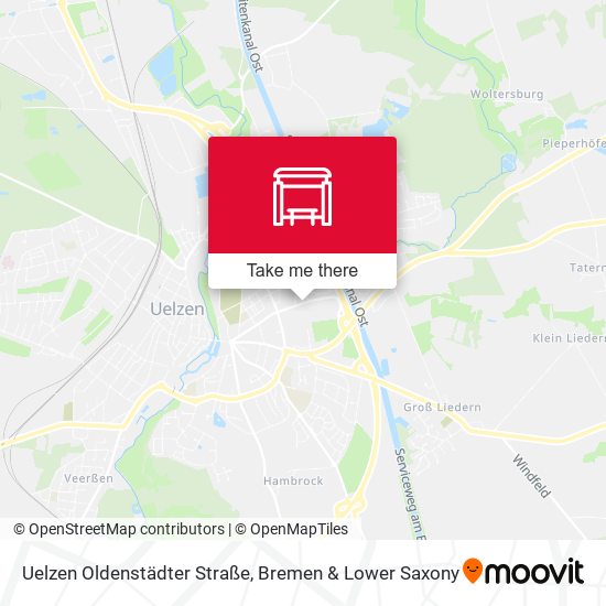 Uelzen Oldenstädter Straße map