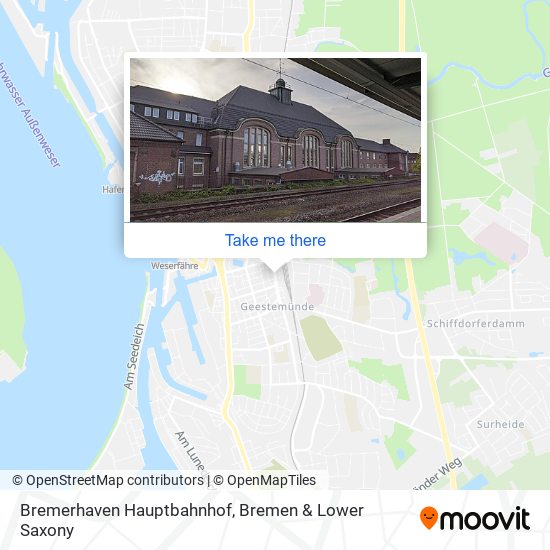 Bremerhaven Hauptbahnhof map