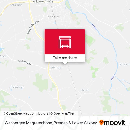 Wehbergen Magretenhöhe map