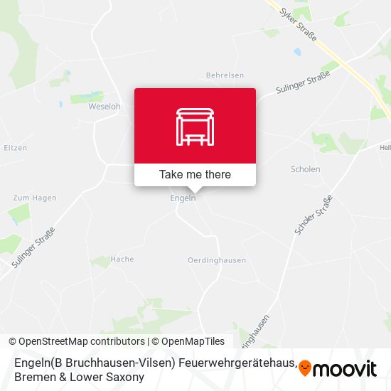 Engeln(B Bruchhausen-Vilsen) Feuerwehrgerätehaus map